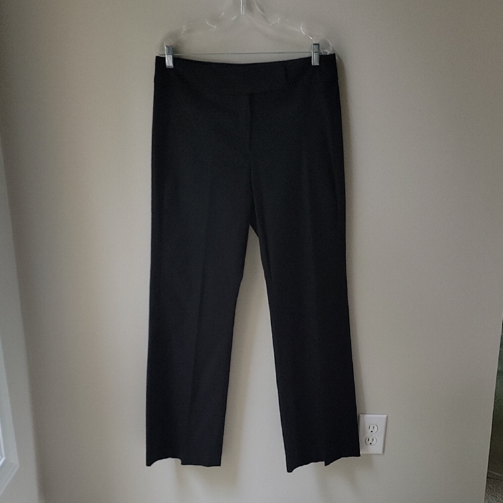 Tahari Boot‎ Cut Black All Over Patern Pants Women Size 12